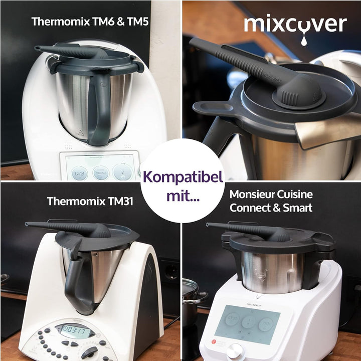 mixcover Steamy Dampfumleiter kompatibel mit Thermomix TM6 TM5 TM31 Monsieur Cuisine Connect Monsieu