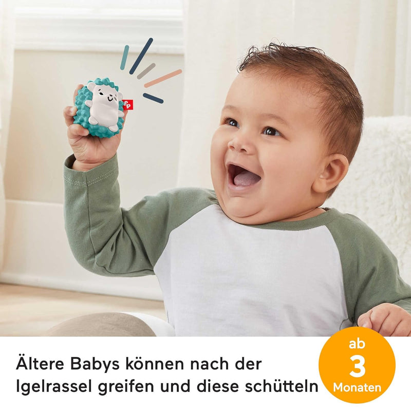 Fisher-Price HJJ16 - Rehkitz Spielkissen zum Spielen in Bauchlage mit Spiegel, BPA-freiem Beissring