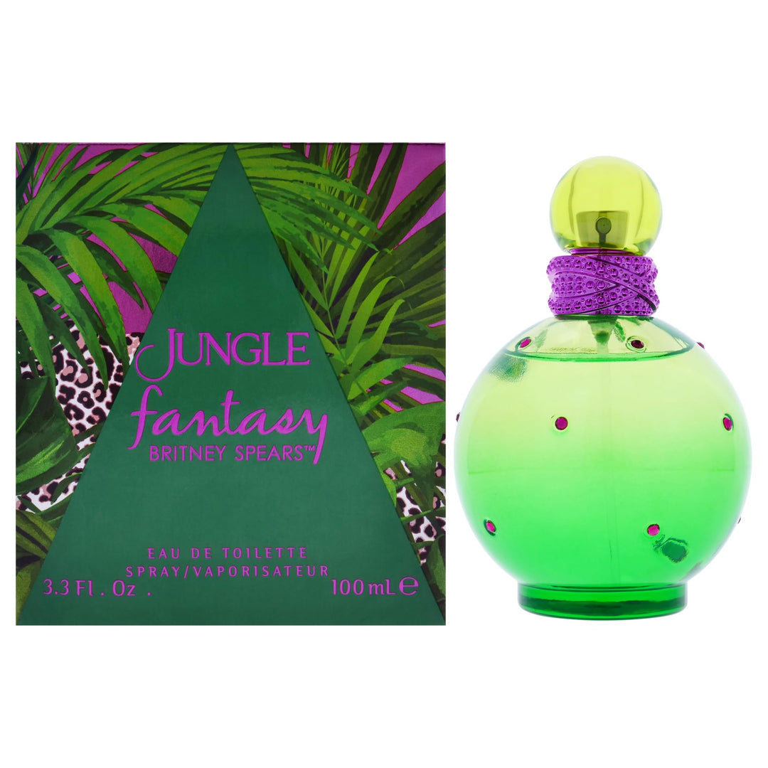 BRITNEY SPEARS Jungle Fantasy, exotisches Eau de Toilette, Spray, Blumig und Funkelnd, 100 ml, 100 m