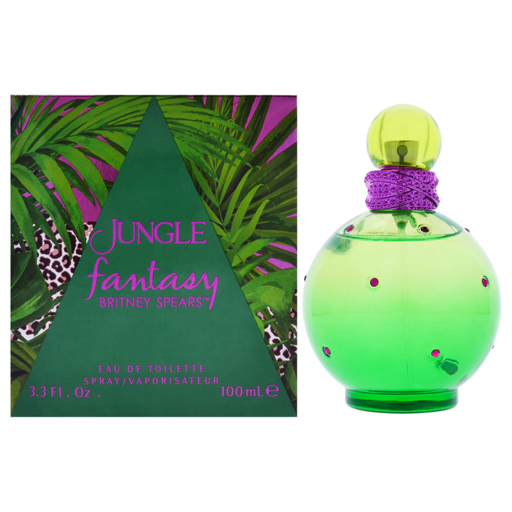 BRITNEY SPEARS Jungle Fantasy, exotisches Eau de Toilette, Spray, Blumig und Funkelnd, 100 ml, 100 m