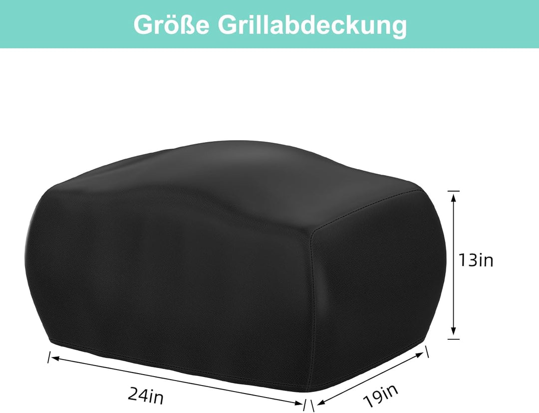Grillabdeckung passend für Ninja Woodfire Grill [OG701EU]mit Gummiband und 2 verstellbaren Kordeln,