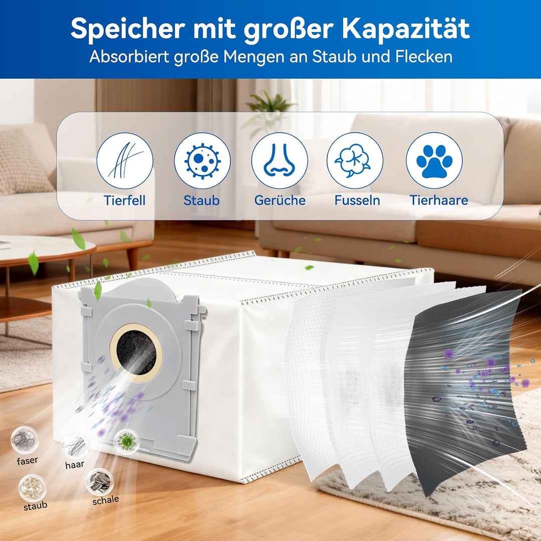 18 Stück Zubehör für ECOVACS DEEBOT T50 Pro Omni Gen2/T50 Pro Omni | T50 Omni/T50 Omni Gen2 Saugrobo