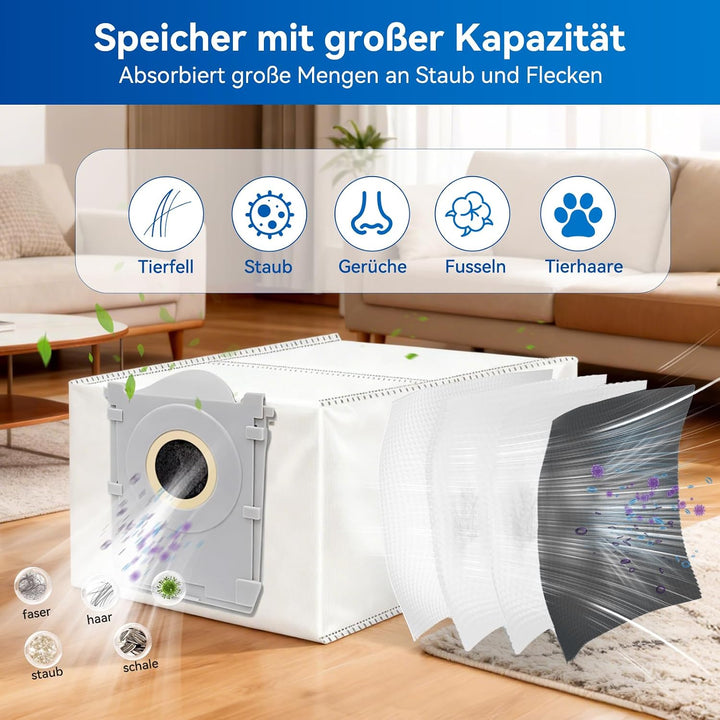 18 Stück Zubehör für ECOVACS DEEBOT T50 Pro Omni Gen2/T50 Pro Omni | T50 Omni/T50 Omni Gen2 Saugrobo