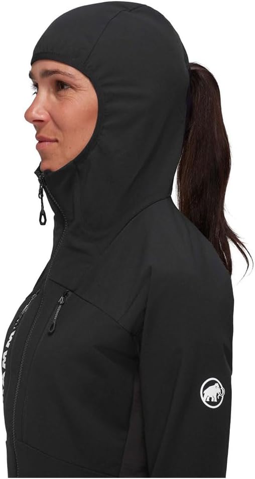 Mammut Damen Aenergy SO Hybrid Hoodie Jacke Softshelljacke Outdoorjacke M Schwarz, M Schwarz