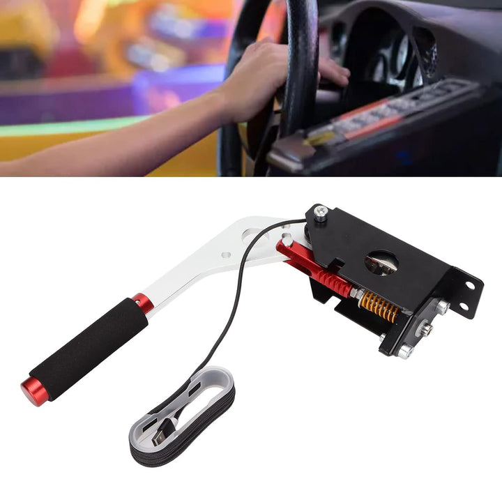 Kudoo USB Handbremse für PC Windows Sim Rennspiele, Verstellbare Höhe Simulation Leistung Handbremse