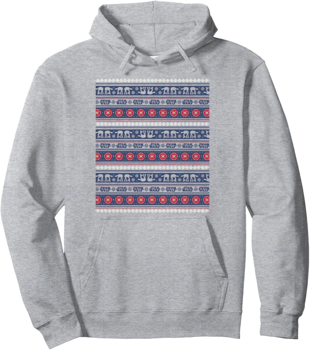 Star Wars AT-AT Blue Ugly Sweater Christmas Pullover Hoodie