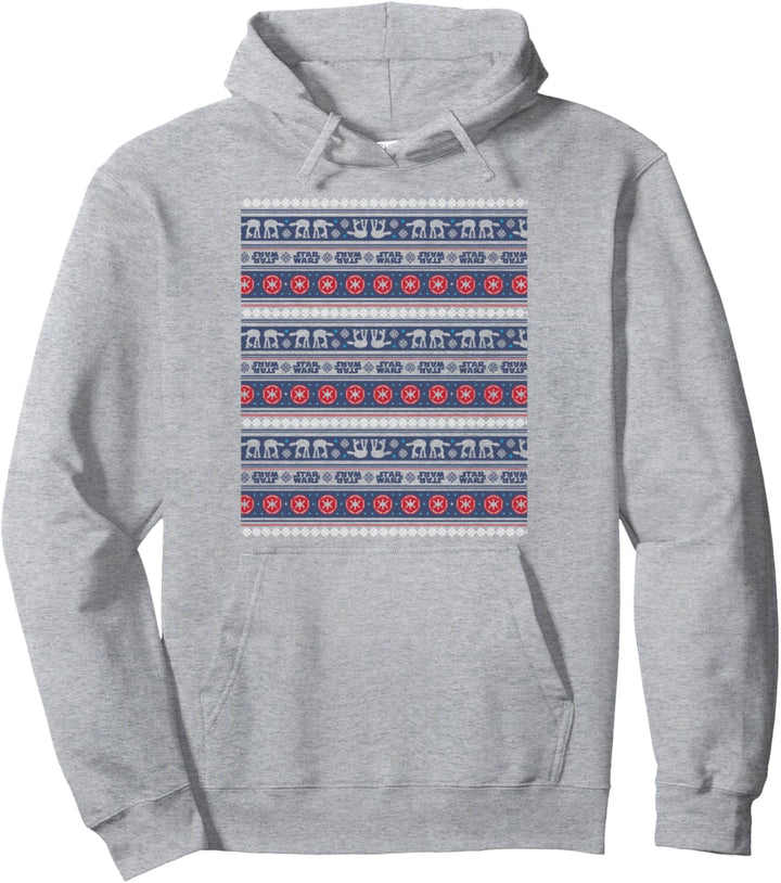 Star Wars AT-AT Blue Ugly Sweater Christmas Pullover Hoodie