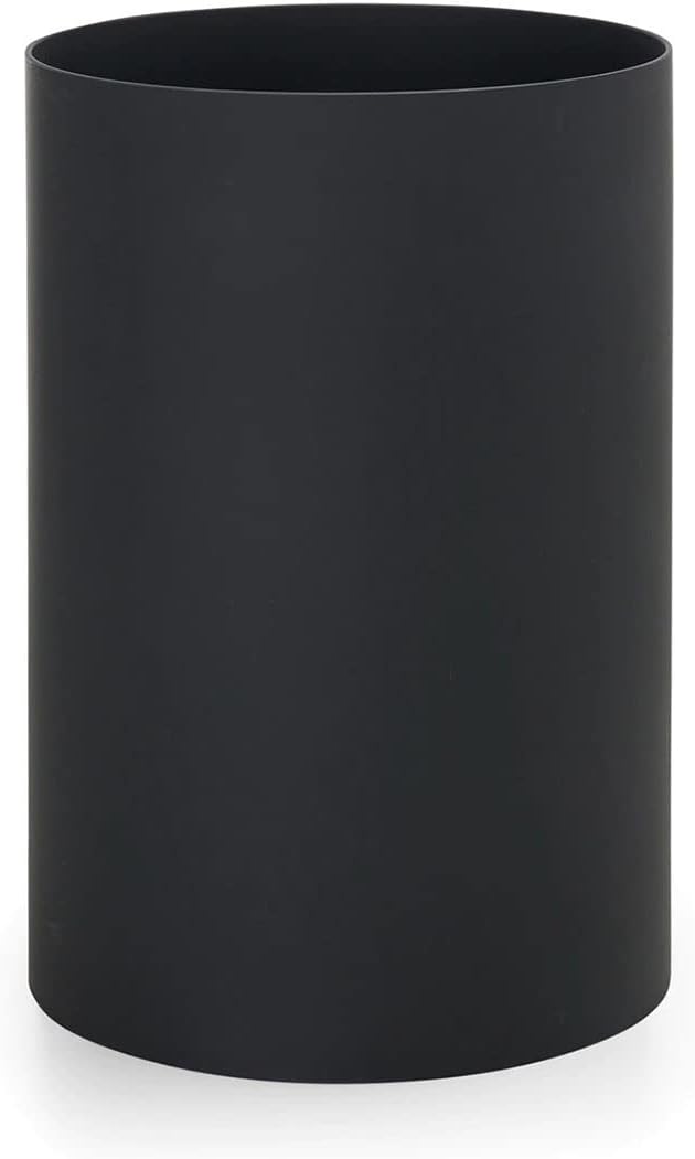 Kartell Papierkorb, Plastik, Schwarz, 25 x 25 x 38 cm Nero, Nero