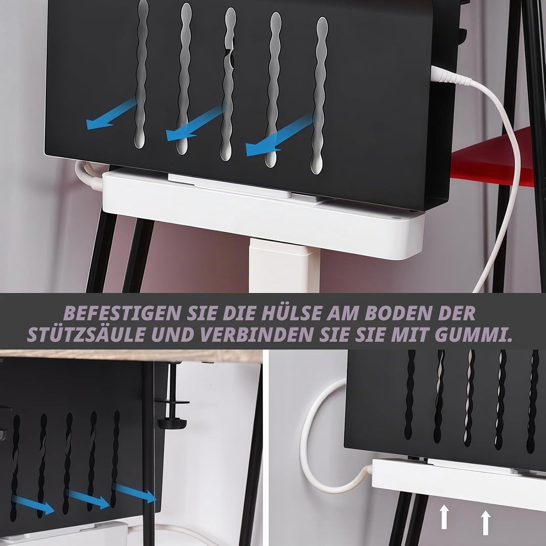 30×20×4.1cm PC Halterung Schreibtisch: Laptop Halterung Schreibtisch, Seitenaufbewahrung Seitenständ