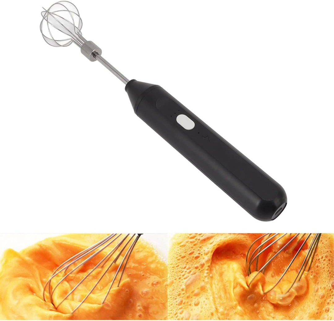 Hand Mixer, Elektrischer Schneebesen, Hand Mixer, 1200mah Batterie Betrieben, 3 Geschwindigkeiten, U