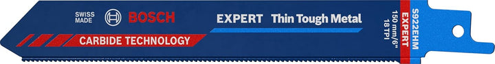 Bosch Professional 10x Expert ‘Thin Tough Metal’ S 922 EHM Säbelsägeblatt (für Edelstahlbleche, Läng