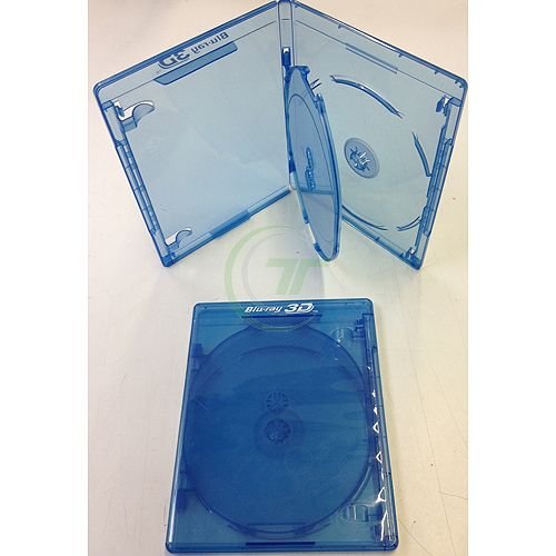 Elite BD Hülle, Hüllen blau für 3 Disc 12,5mm - Menge 10 Stück