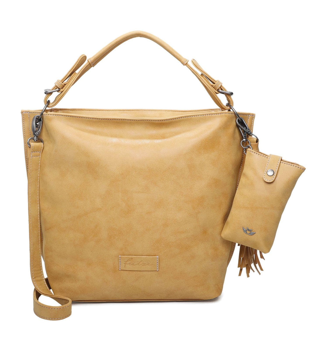 Fritzi aus Preussen Damen Fritzi 1 Big Hobo Schultertasche Honey Mustard, Honey Mustard