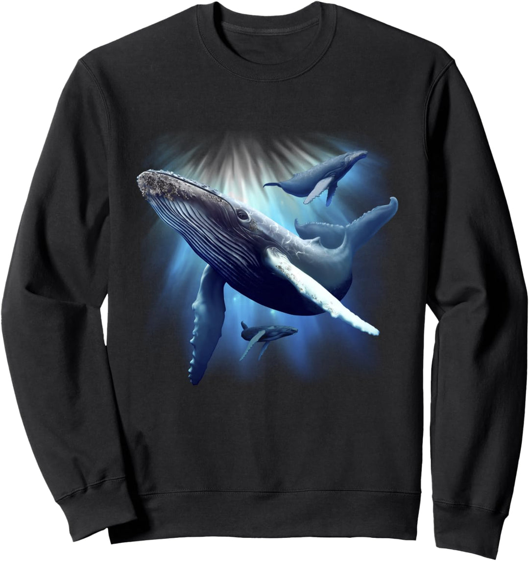 Blauwal Buckelwale Meerestier Ozean retten Wale Sweatshirt