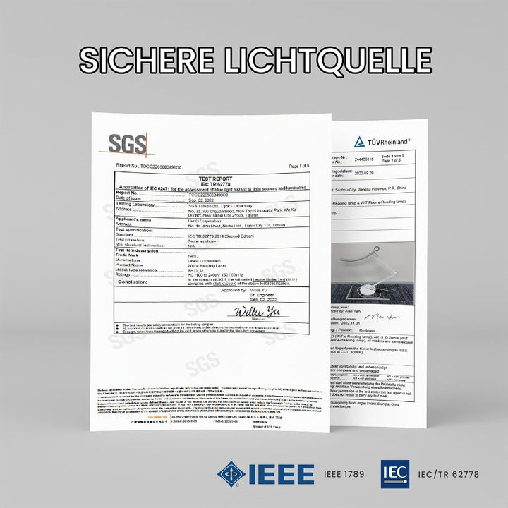 BenQ WiT - e-Reading Leuchte mit Anpassungsmöglichkeiten an die gegebenen Lichtverhältnisse, gold, 9