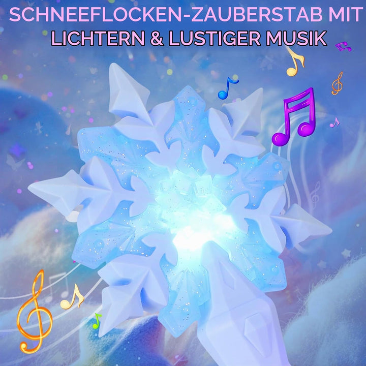 Toddmomy 2 Stück Schneeflocken Zauberstab Leuchtende Märchenstangen Für Mädchen Kostümzubehör Und Ge
