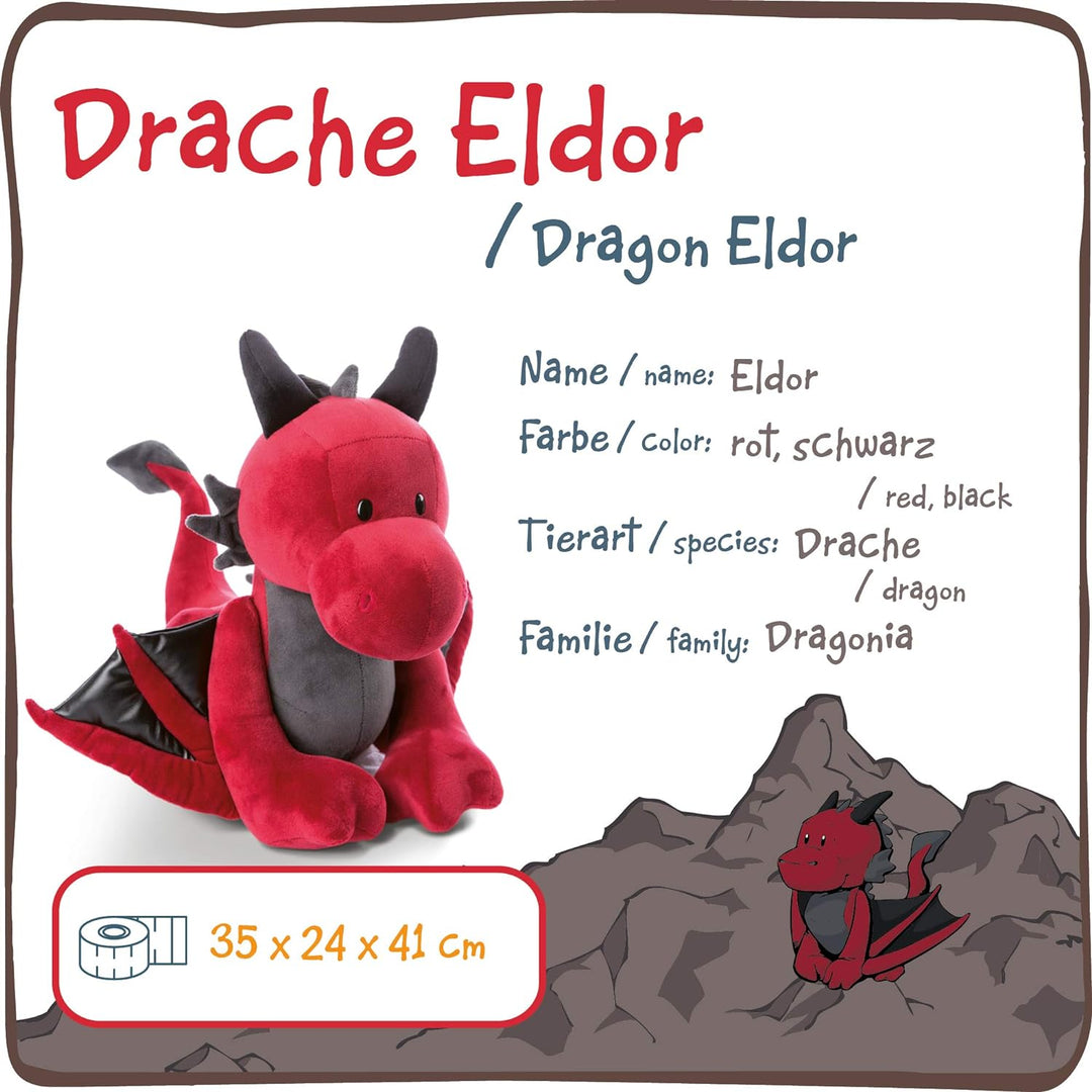 NICI 46716 Kuscheltier Drache Eldor 45cm stehend – Plüschtier für Mädchen, Jungen & Babys – Flauschi