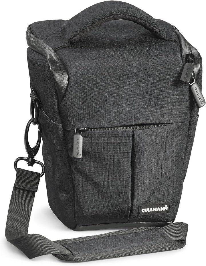 CULLMANN - 90360 - Malaga Action 300 Kameratasche mit Tragegurt, schwarz - Innenmasse 160x190x120mm