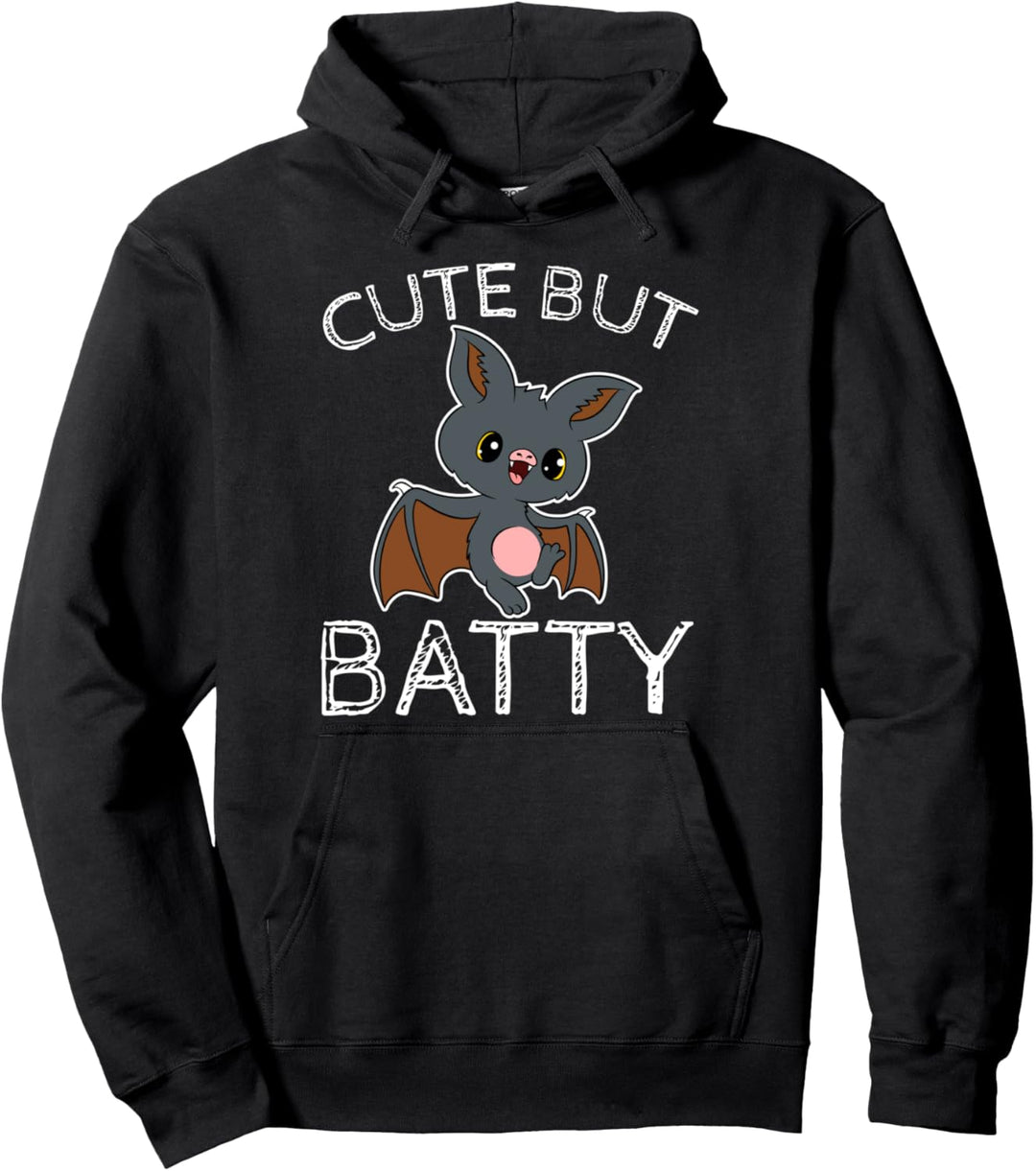Süsser Vampir Cute but Batty Halloween Batty Fledermaus Pullover Hoodie
