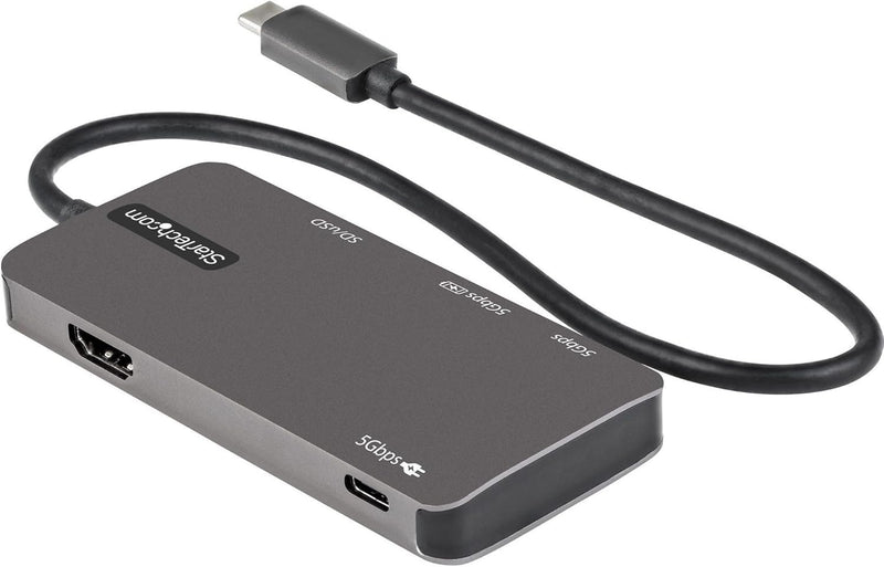 StarTech.com USB-C Multiport Adapter - USB-C auf 4K-HDMI, 100W PD Pass-Through, SD-/MicroSD-Steckpla