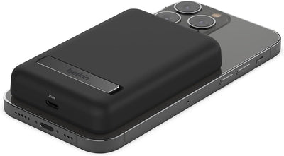 Belkin magnetische 5000-mAh-Powerbank, externer Handy-Akku, kompatibel mit MagSafe, mit Passthrough-