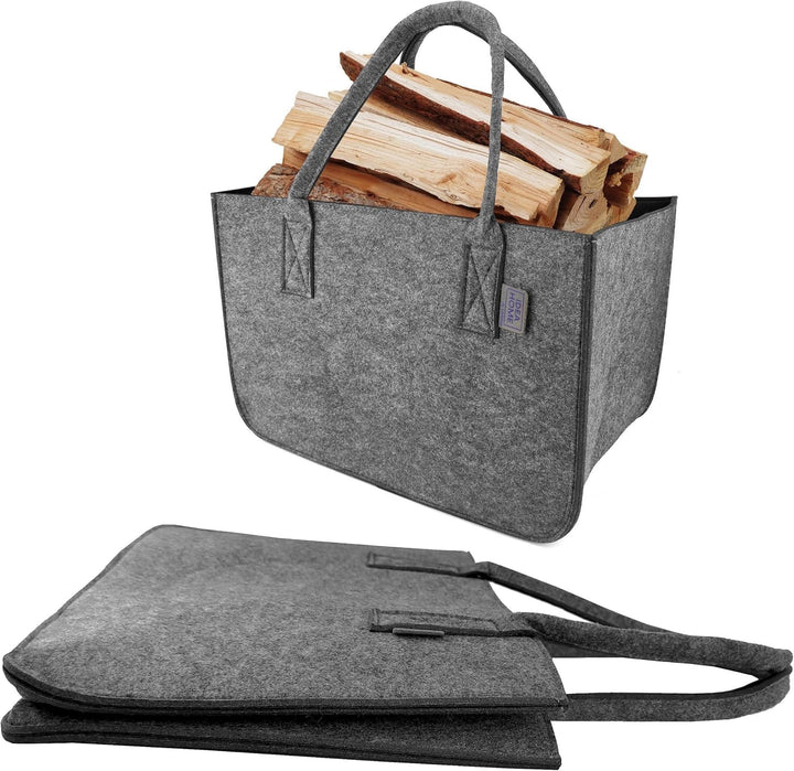 IDEA HOME Filztasche 2 Stücke Shopper Gross-30 Liter Einkaufstasche XXL Zusammenklappbar Einkaufskor