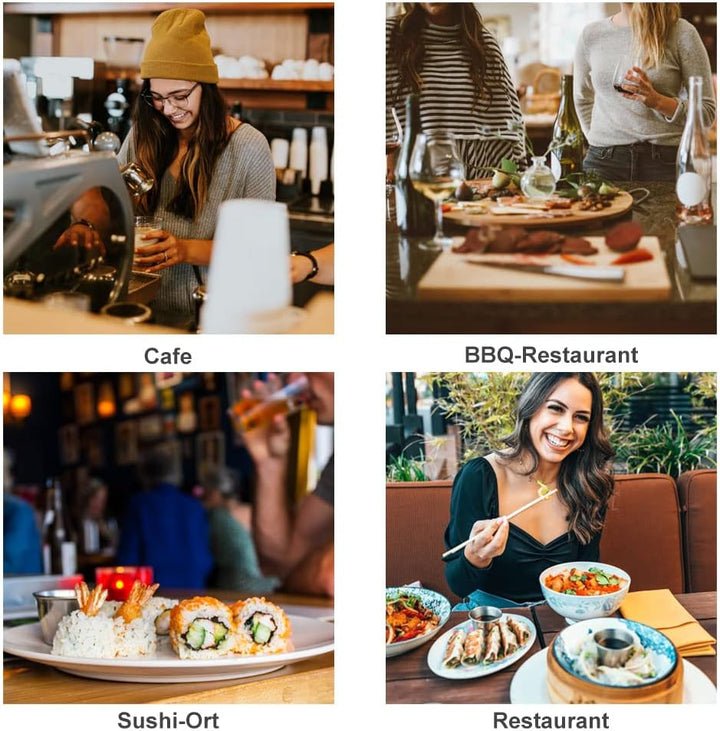 ACONDE Sushi Platte mit Dipschalen, Sushi Geschirr mit Stäbchen, Japanese Sushi Sushi Teller, Geschi
