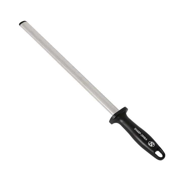 NC 31cm Diamant Wetzstahl Professionelle Wetzstab für Koch, Haus, Jagd - Messer-Schärfer in Schwarz