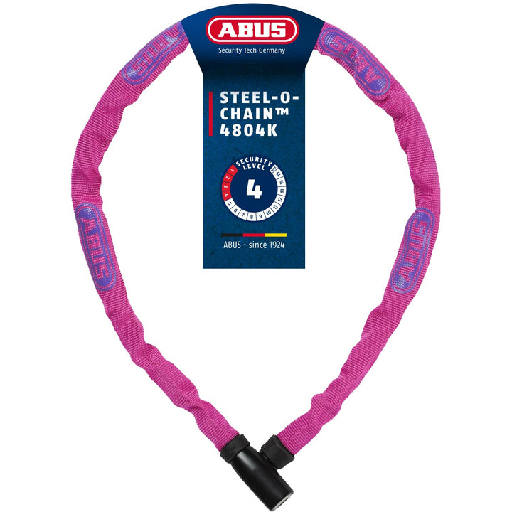ABUS Kettenschloss Steel-O-Chain 4804K – Fahrradschloss aus Spezialstahl – ABUS-Sicherheitslevel 4 P
