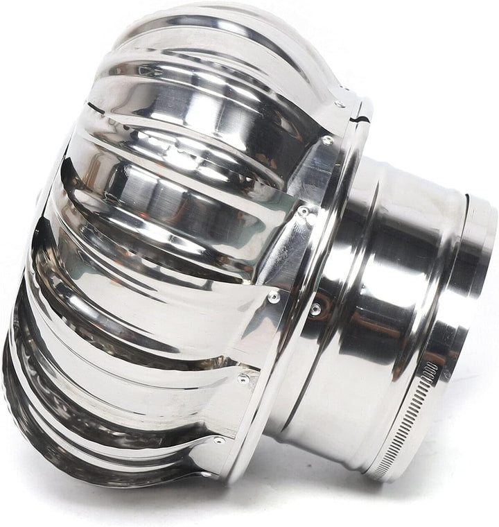 Schornsteinaufsatz Lüftungsaufsatz Edelstahl Drehbarer Kugelaufsatz 160 mm Turbo Kaminaufsatz für In