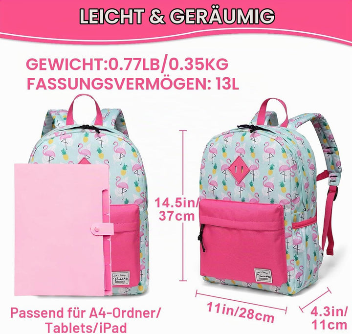 VASCHY Schulrucksack für Jungen und Mädchen, Kinderrucksack, Kinderrucksack, Kinderrucksack, Kinderr