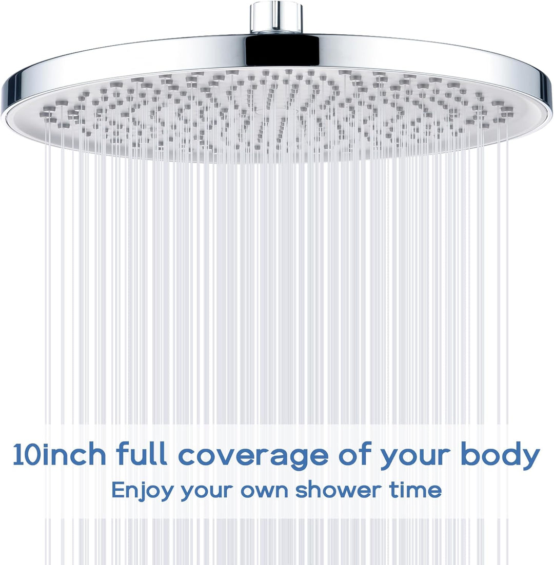 Ø260mm Duschkopf Regendusche YUANNY 10 Zoll Brausekopf Dusche Regenduschkopf mit Anti-Kalk-Düsen Was