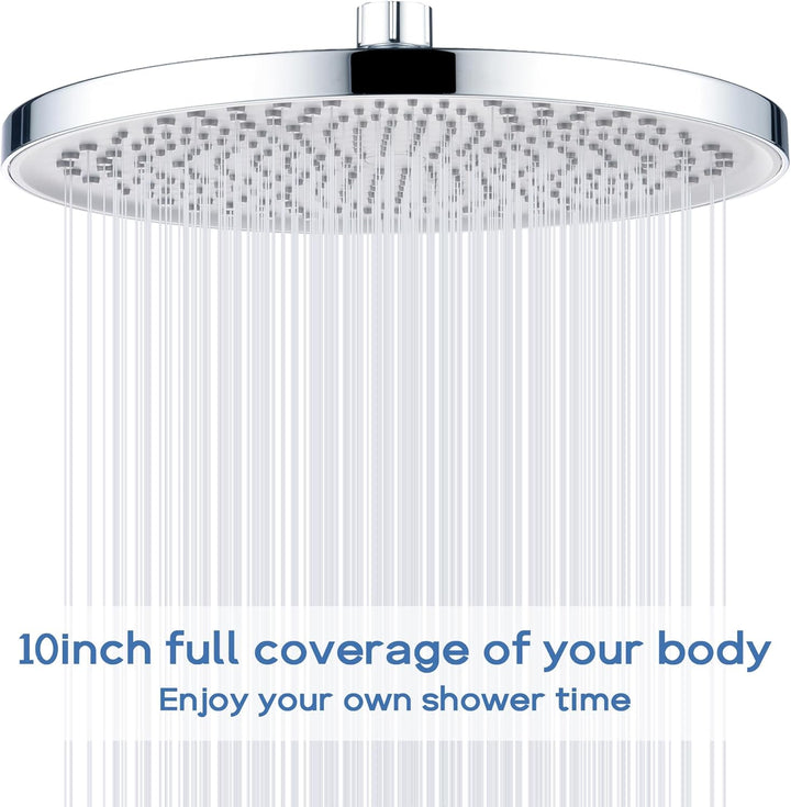 Ø260mm Duschkopf Regendusche YUANNY 10 Zoll Brausekopf Dusche Regenduschkopf mit Anti-Kalk-Düsen Was