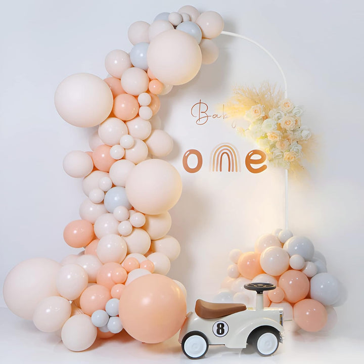 Putros Metall Hochzeitsbogen Hintergrundständer 1,8 m weiss Traubogen Hochzeit Ballon gewölbter Boge