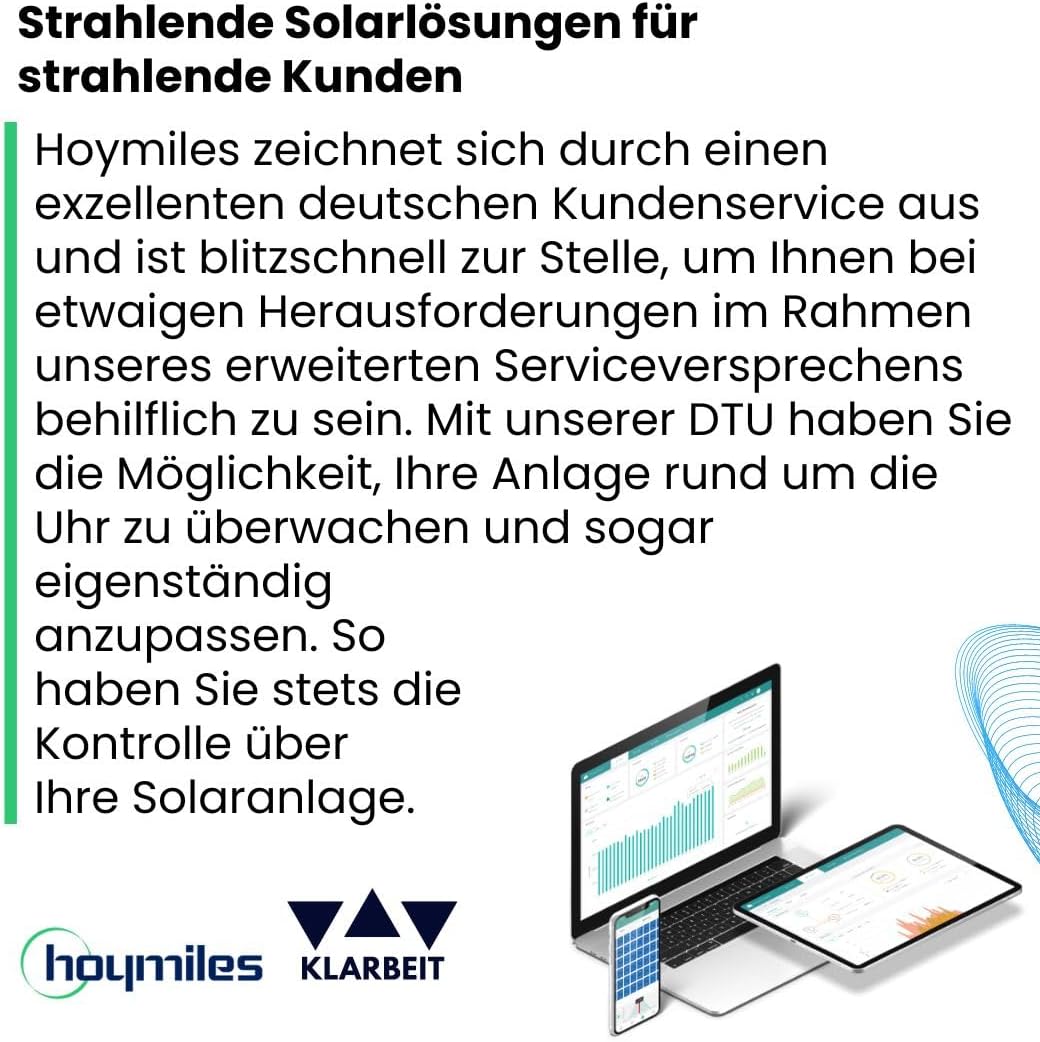 Hoymiles HMS-1600-4T - HMS 1600 Hoymiles Wechselrichter für Ihr Solar Balkonkraftwerk 1600W I Micro