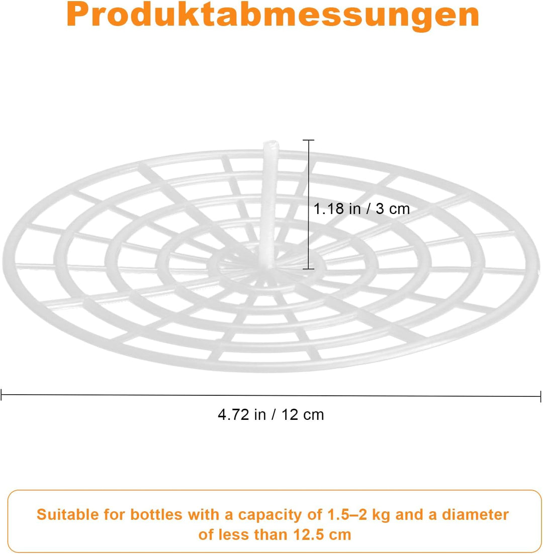 5 Pcs Fermentiergitter mit Halterung, Fermentiergewichte für Verhindern Lebensmittel mit Luft in Kon