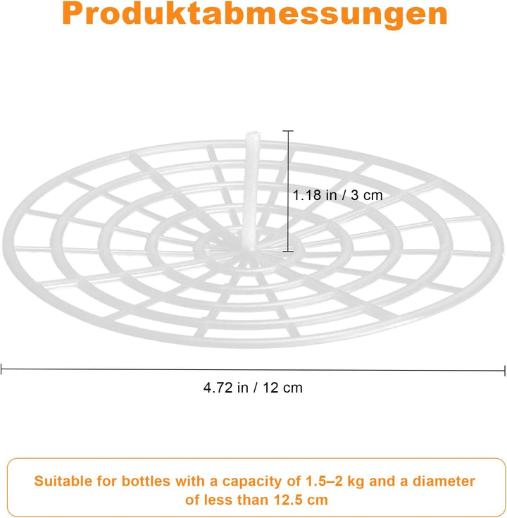 5 Pcs Fermentiergitter mit Halterung, Fermentiergewichte für Verhindern Lebensmittel mit Luft in Kon