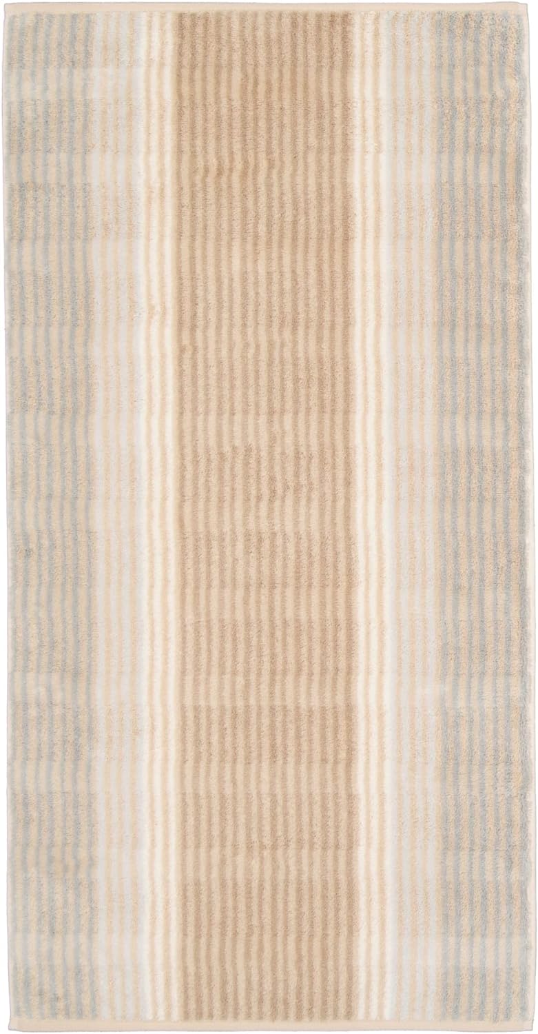 CAWÖ Home Handtücher Noblesse Cashmere Streifen 1056 Sand - 33 Duschtuch 80x150 cm, Duschtuch 80x150