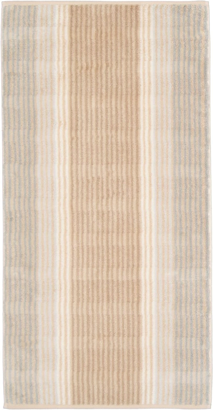 CAWÖ Home Handtücher Noblesse Cashmere Streifen 1056 Sand - 33 Duschtuch 80x150 cm, Duschtuch 80x150