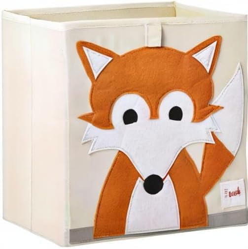 3 Sprouts, Aufbewahrungsbox Kinder mit Deckel, Spielzeugbox für Kallax Regale, Box zur Spielzeugaufb