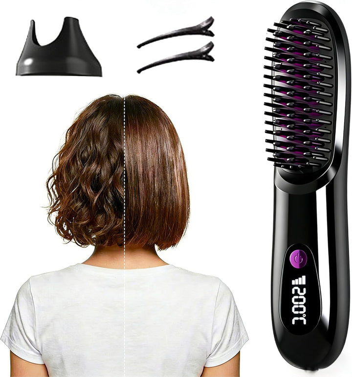 Luma Bliss Styling Bürste,Cefryna Stylingbürste für kurze Haare - Kompakte Rundbürste für Pixie & Bo