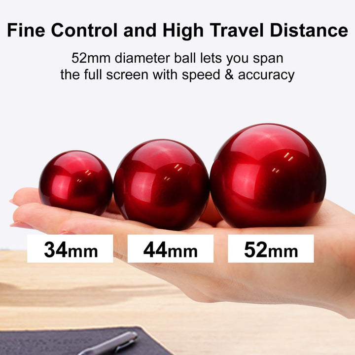 ELECOM Kabelgebundene Fingerbedienung, grosse Trackball-Maus, 8-Tasten-Funktion mit glatter Tracking