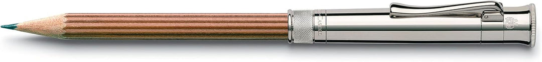 Graf von Faber-Castell 118567 - Perfekter Bleistift mit Verlängerer, Spitzer und Radiergummi, platin