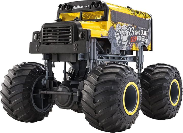 Revell 24557 King of The Forest Gelb-Schwarz 1:16 RC Modellauto Elektro Monstertruck RTR 2,4GHz Schu