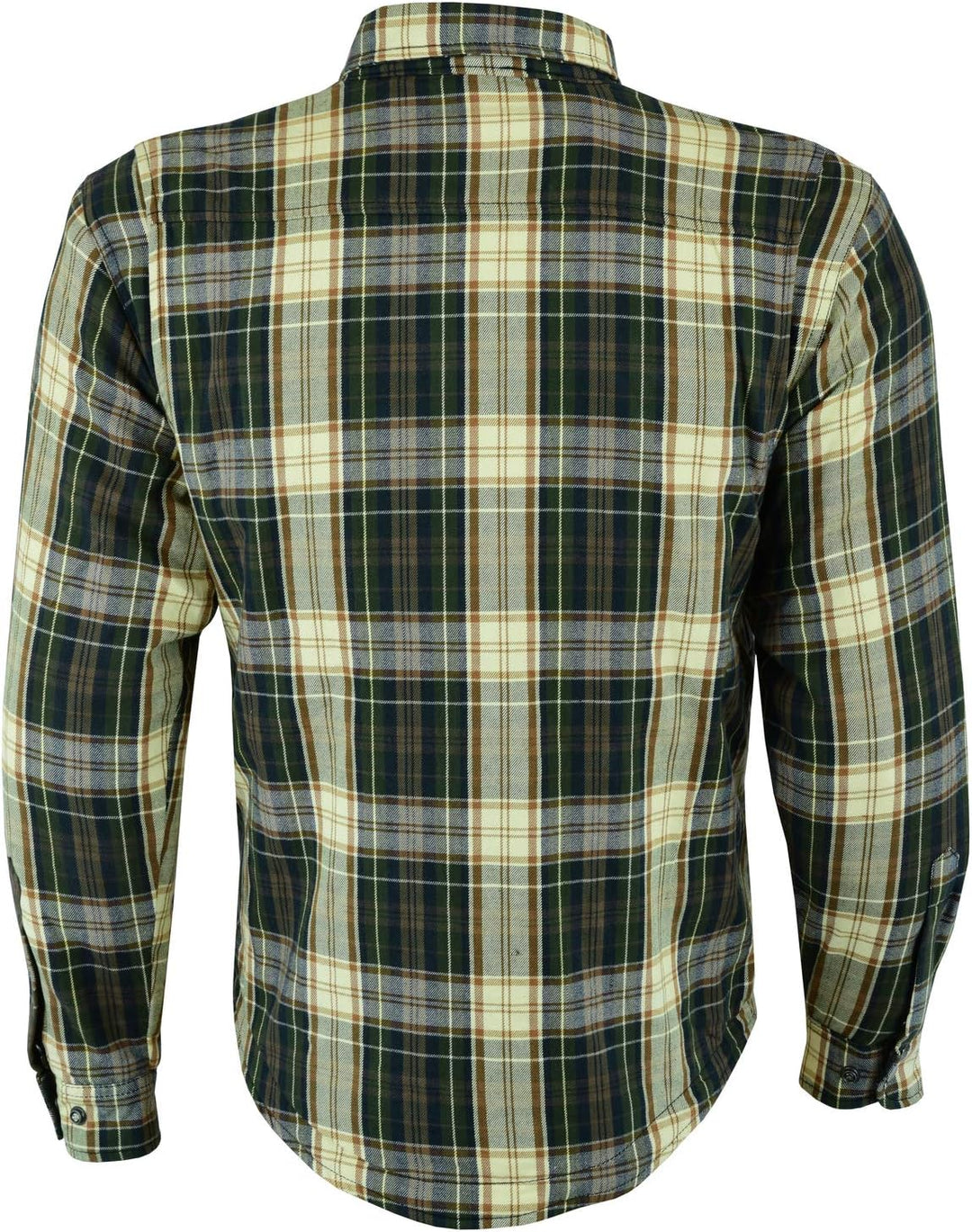 BOSMOTO Herren Lumber Jacket in Grau/Rot/Schwarz kariert 4XL, Braun/Beige 4XL Braun/Beige, 4XL Braun