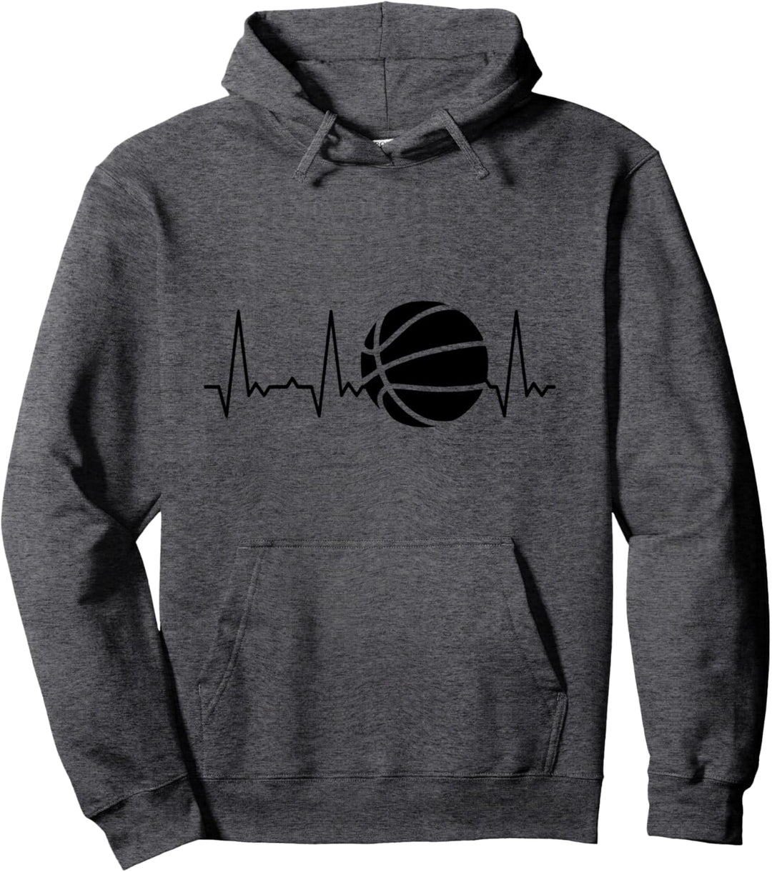 Herzschlag Basketball Pullover Hoodie