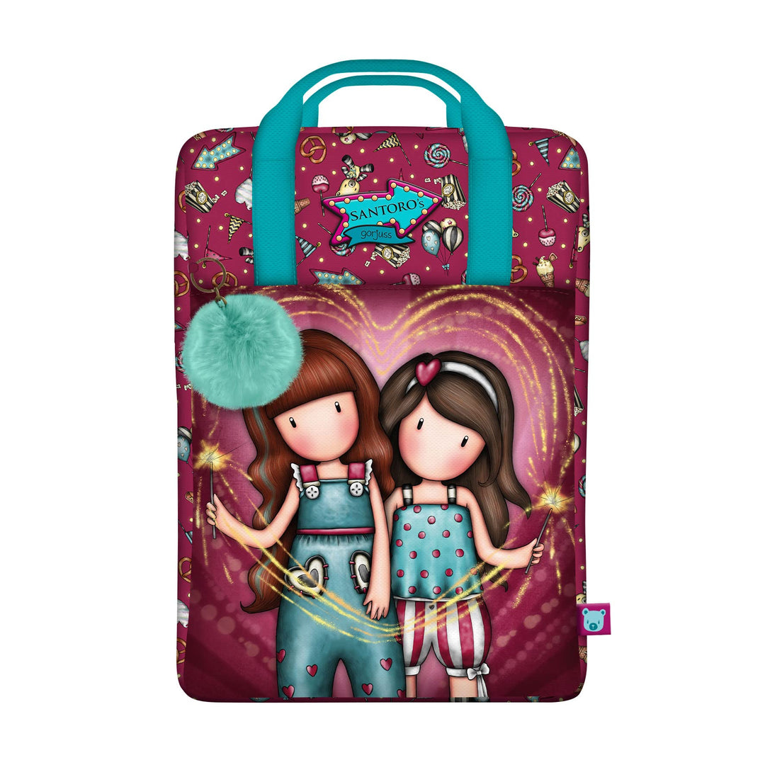 Santoro, Gorjuss Fairground Fireworks Rucksack, 25 x 36 x 10 cm, Unisex, Kinder, mehrfarbig, Standar
