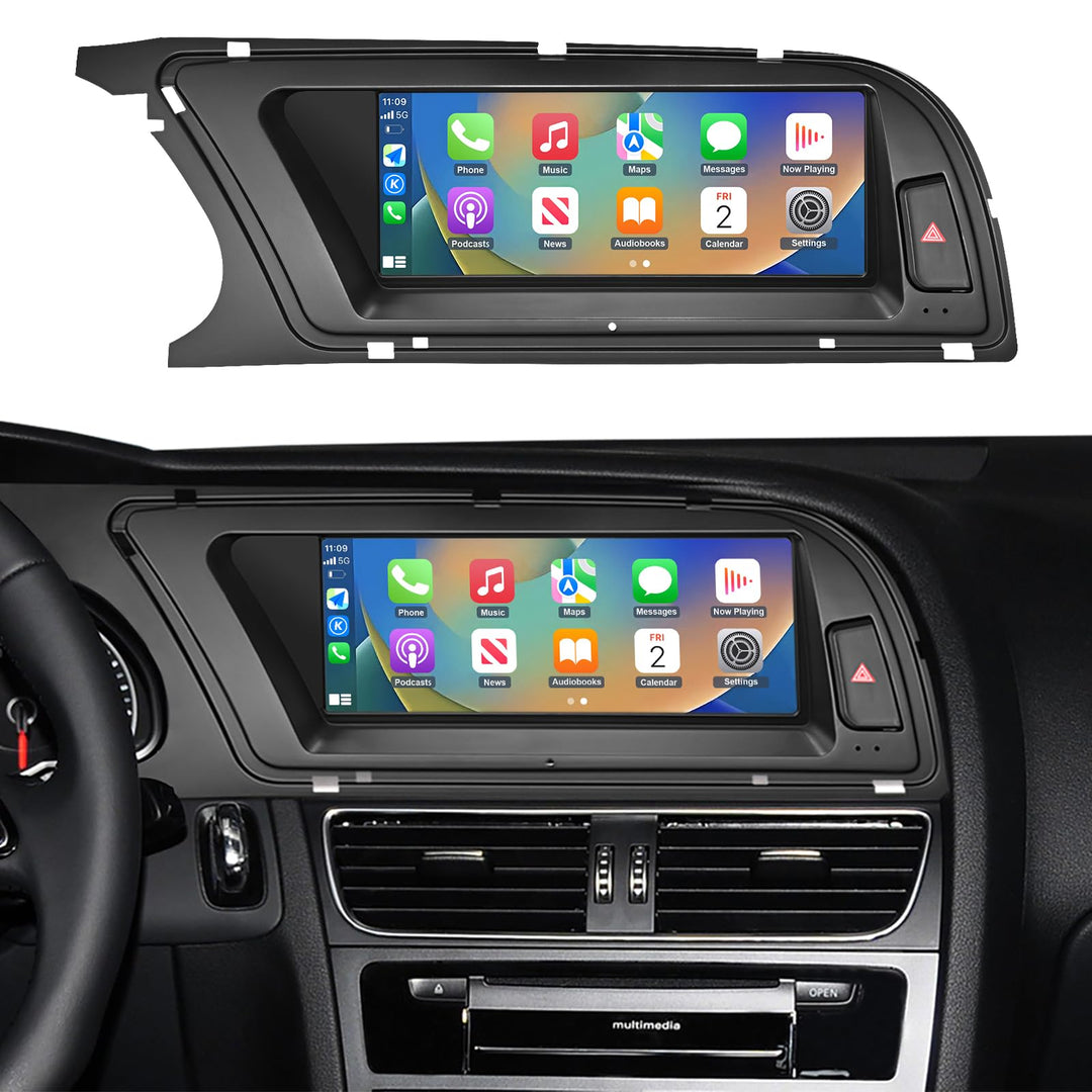Road Top 8,9 Zoll Autoradio Drahtlos CarPlay Touchscreen für Audi A4 2009-2015 Jahr mit 3GMMI, Autor