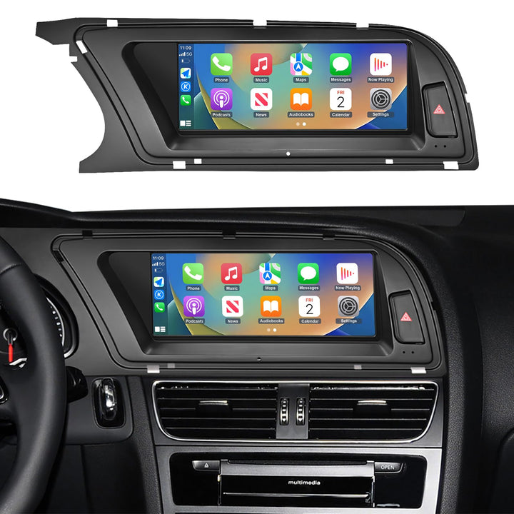 Road Top 8,9 Zoll Autoradio Drahtlos CarPlay Touchscreen für Audi A4 2009-2015 Jahr mit 3GMMI, Autor