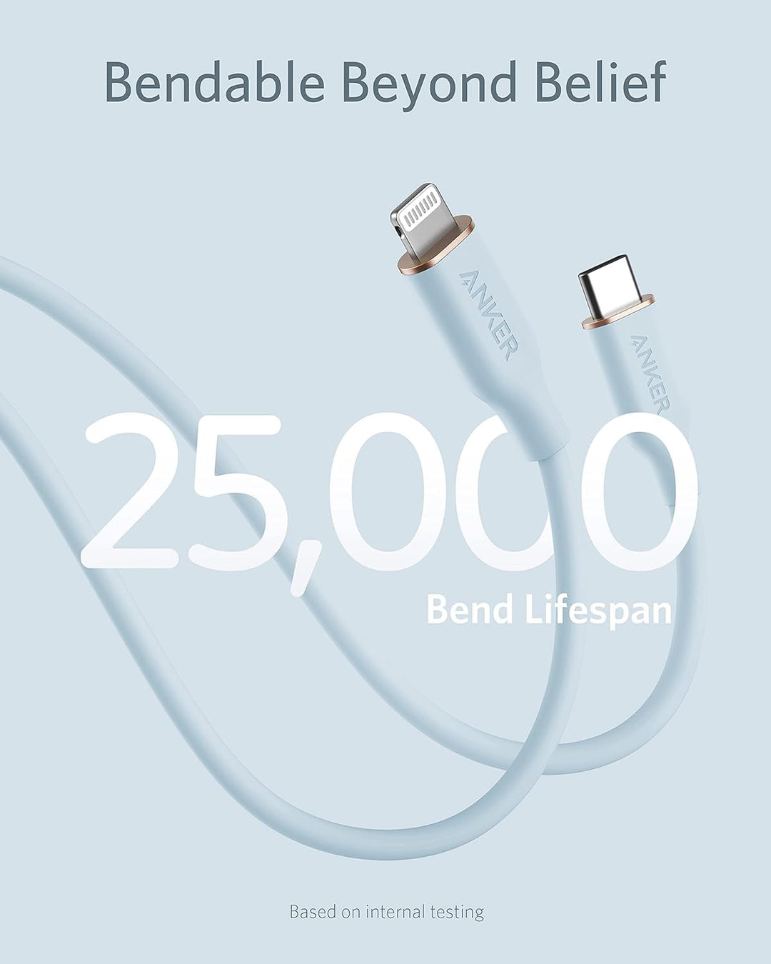 Anker Powerline III Flow, USB C Lightning Kabel, 180cm USB C auf Lightning Kabel kompatibel mit iPho